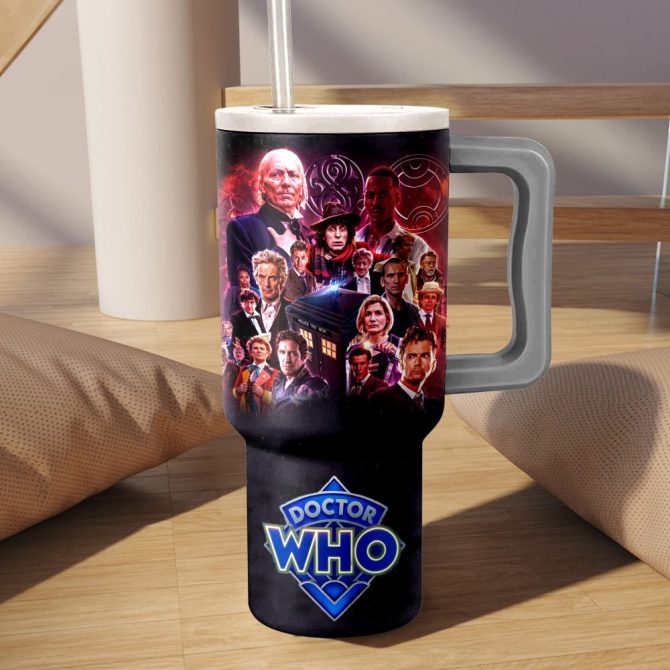Doctor Who Tv Series Custom Stanley Quencher 40Oz Stainless Steel - Image 3