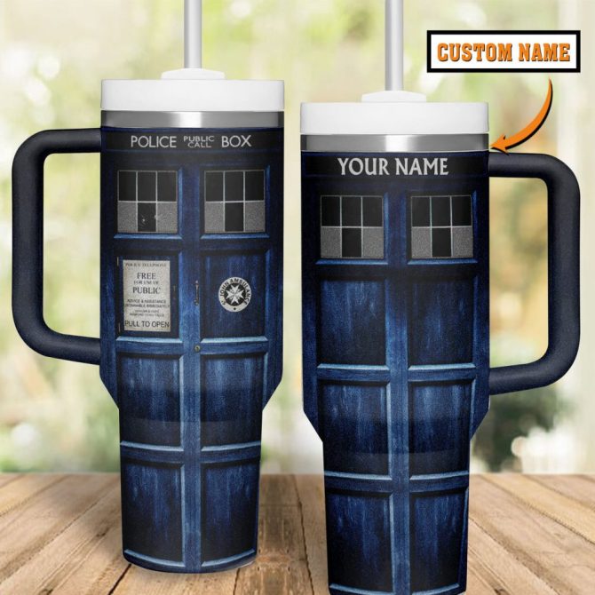 Doctor Who Tv Series Custom Stanley Quencher 40Oz Stainless Steel Tumbler - Image 2