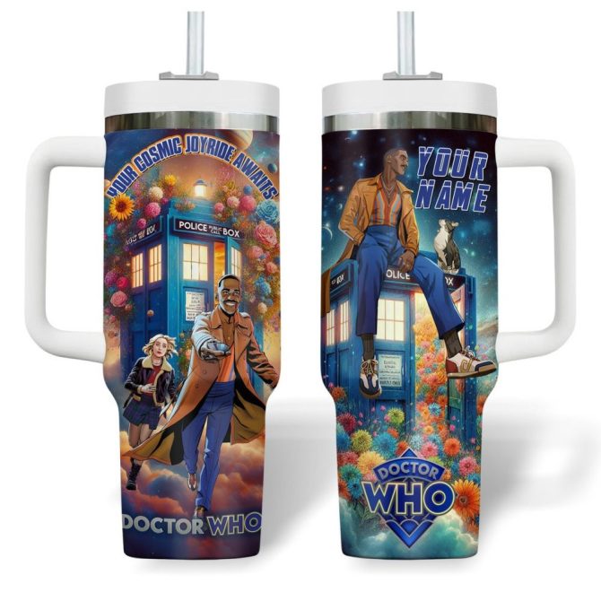 Doctor Who Tv Series Custom Stanley Quencher 40Oz Stainless Steel Tumbler