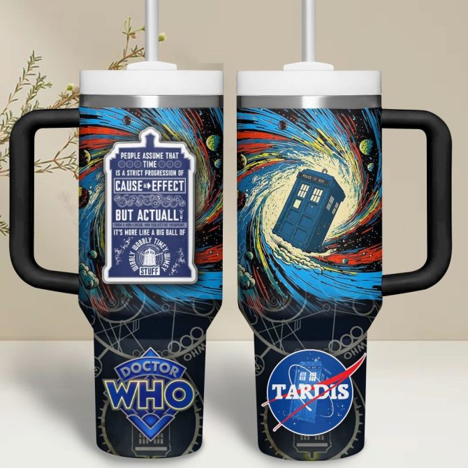 Doctor Who Tv Series Custom Stanley Quencher 40Oz Stainless Steel Tumbler - Image 2