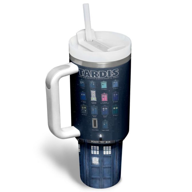 Doctor Who Tv Series Custom Stanley Quencher 40Oz Stainless Steel Tumbler - Image 3