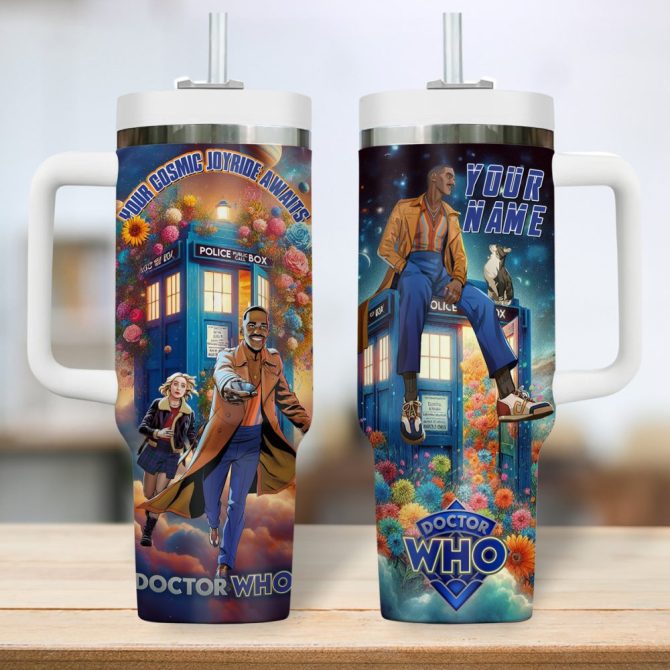 Doctor Who Tv Series Custom Stanley Quencher 40Oz Stainless Steel Tumbler - Image 2