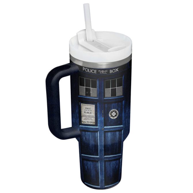 Doctor Who Tv Series Custom Stanley Quencher 40Oz Stainless Steel Tumbler - Image 4