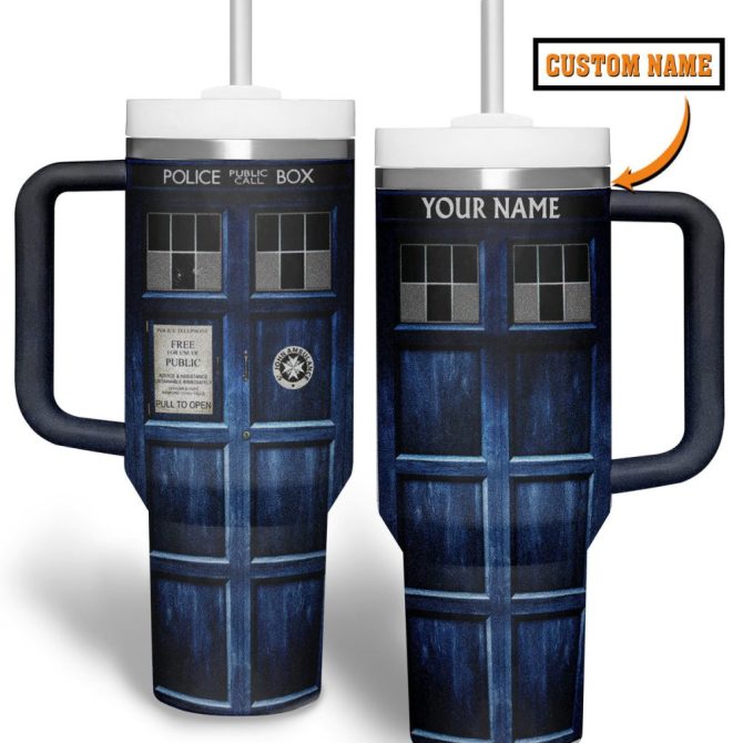 Doctor Who Tv Series Custom Stanley Quencher 40Oz Stainless Steel Tumbler - Image 3