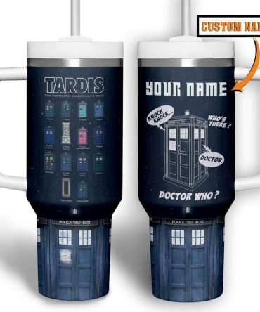 Doctor Who Tv Series Custom Stanley Quencher 40Oz Stainless Steel Tumbler