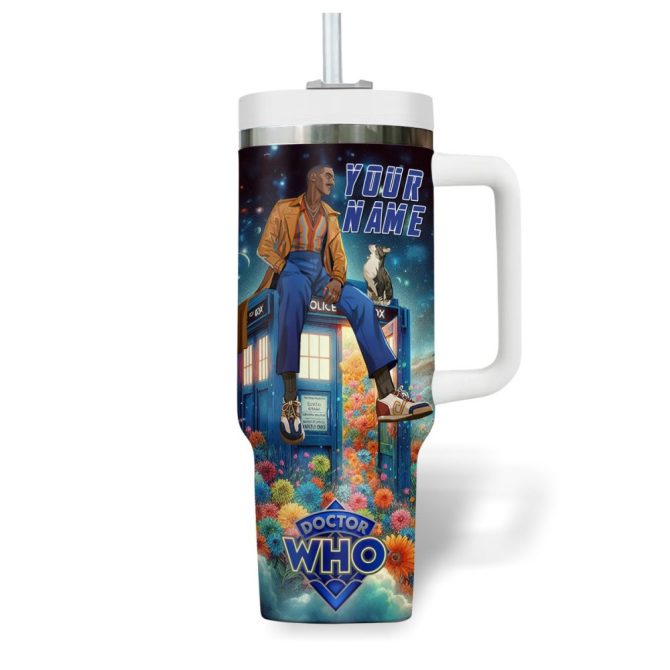 Doctor Who Tv Series Custom Stanley Quencher 40Oz Stainless Steel Tumbler - Image 3