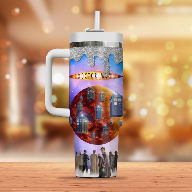 Doctor Who Tv Series Custom Stanley Quencher 40Oz Stainless Steel Tumbler - Image 2