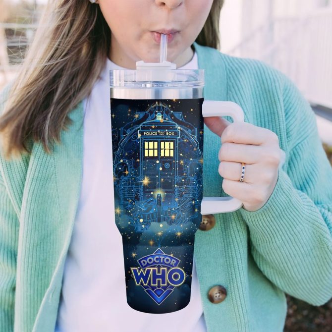 Doctor Who Tv Series Custom Stanley Quencher 40Oz Stainless Steel Tumbler With Handle - Image 7