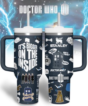 Doctor Who Tv Series Custom Stanley Quencher 40Oz Stainless Steel Tumbler With Handle