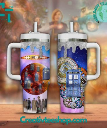 Doctor Who Tv Series Custom Stanley Quencher 40Oz Stainless Steel Tumbler With Handle