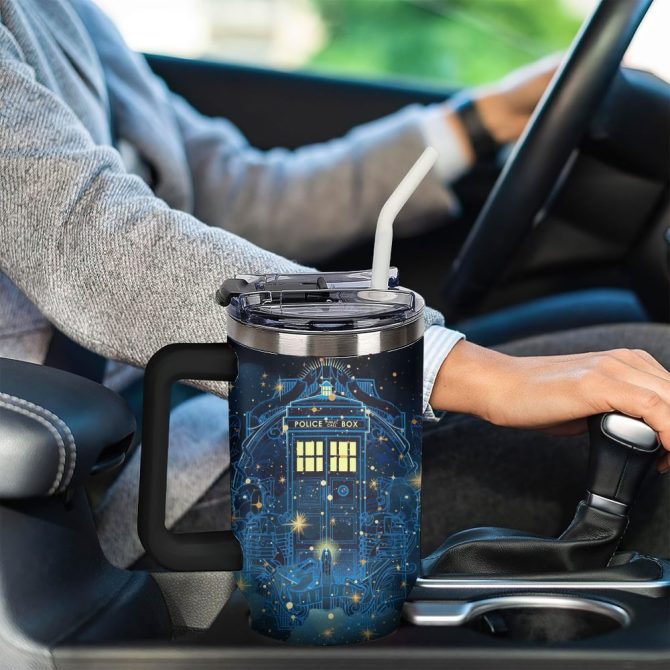 Doctor Who Tv Series Custom Stanley Quencher 40Oz Stainless Steel Tumbler With Handle - Image 5