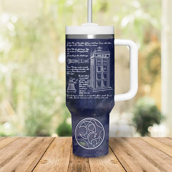 Doctor Who Tv Series Custom Stanley Quencher 40Oz Stainless Steel Tumbler With Handle - Image 3