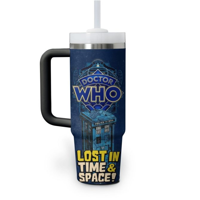 Doctor Who Tv Series Custom Stanley Quencher 40Oz Stainless Steel Tumbler With Handle - Image 3