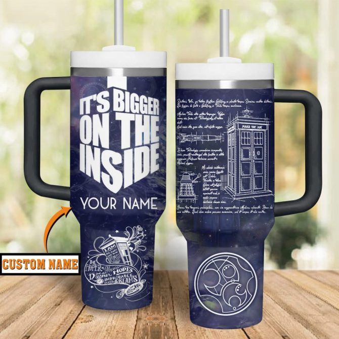 Doctor Who Tv Series Custom Stanley Quencher 40Oz Stainless Steel Tumbler With Handle