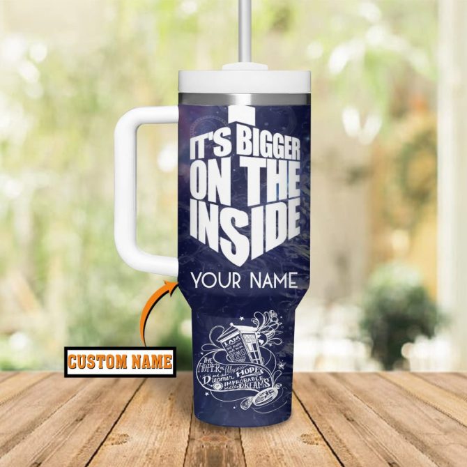Doctor Who Tv Series Custom Stanley Quencher 40Oz Stainless Steel Tumbler With Handle - Image 2