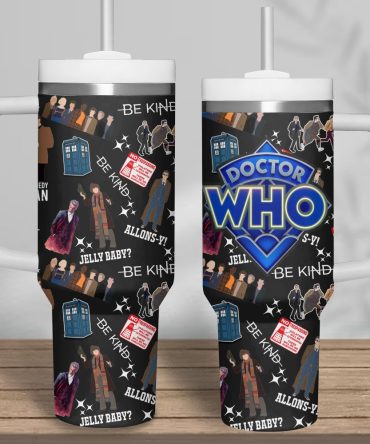 Doctor Who Tv Series Custom Stanley Quencher 40Oz Stainless Steel