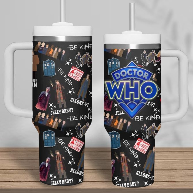 Doctor Who Tv Series Custom Stanley Quencher 40Oz Stainless Steel