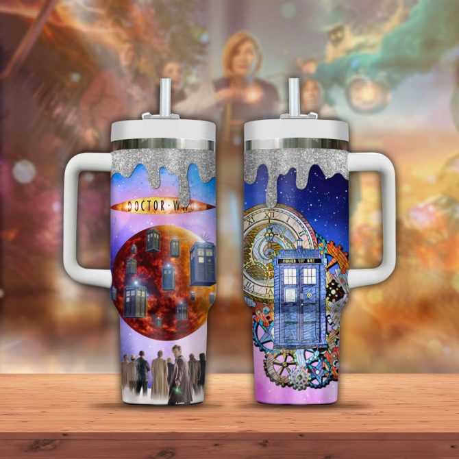 Doctor Who Tv Series Custom Stanley Quencher 40Oz Stainless Steel