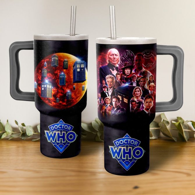 Doctor Who Tv Series Custom Stanley Quencher 40Oz Stainless Steel
