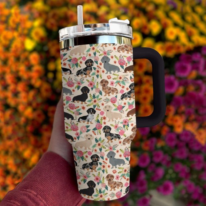 Dog Custom Stanley Quencher 40Oz Stainless Steel Tumbler With Handle - Image 2