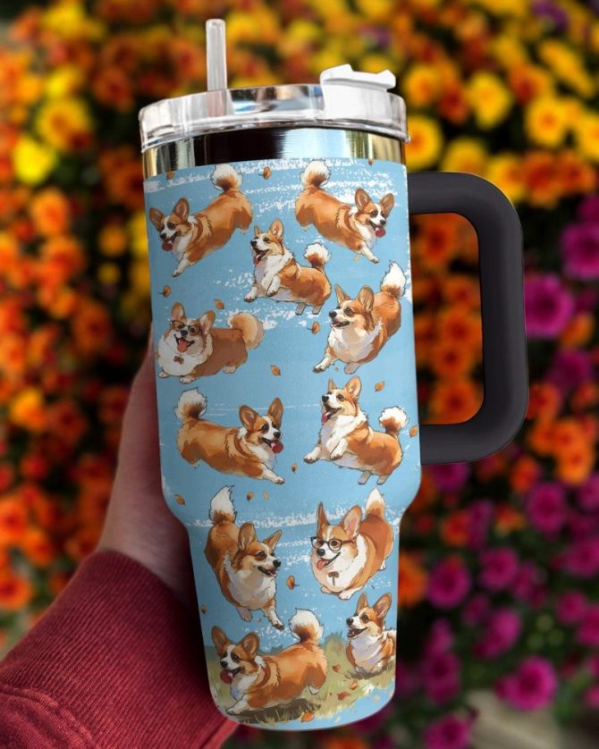 Dog Custom Stanley Quencher 40Oz Stainless Steel Tumbler With Handle - Image 2