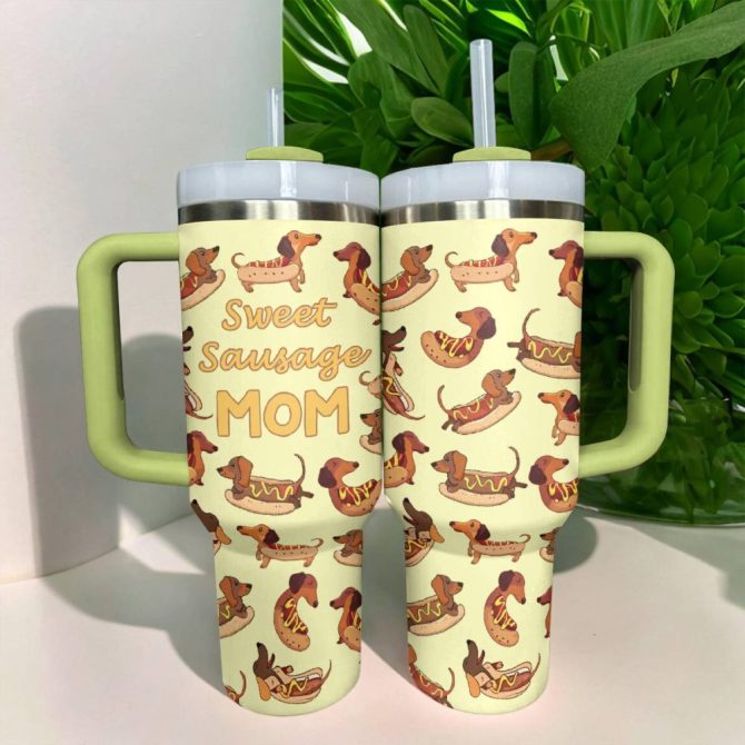 Dog Custom Stanley Quencher 40Oz Stainless Steel Tumbler With Handle - Image 2