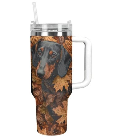 Dog Custom Stanley Quencher 40Oz Stainless Steel Tumbler With Handle