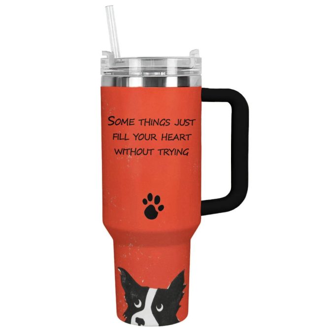 Dog Custom Stanley Quencher 40Oz Stainless Steel Tumbler With Handle - Image 2