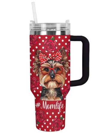 Dog Custom Stanley Quencher 40Oz Stainless Steel Tumbler With Handle