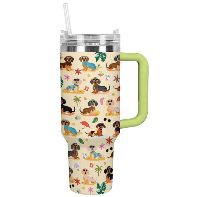 Dog Custom Stanley Quencher 40Oz Stainless Steel Tumbler With Handle - Image 7