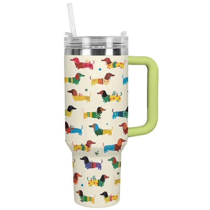 Dog Custom Stanley Quencher 40Oz Stainless Steel Tumbler With Handle - Image 9