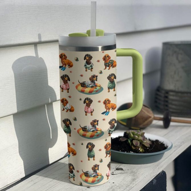 Dog Custom Stanley Quencher 40Oz Stainless Steel Tumbler With Handle - Image 8