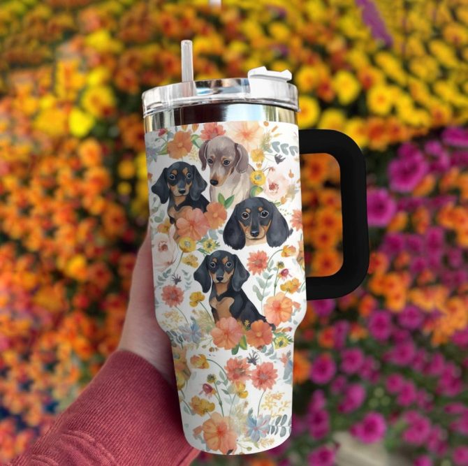 Dog Custom Stanley Quencher 40Oz Stainless Steel Tumbler With Handle - Image 2