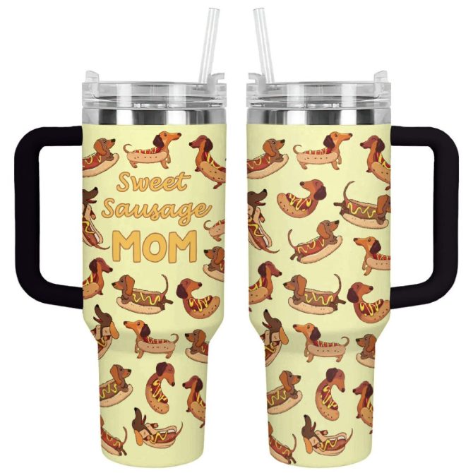 Dog Custom Stanley Quencher 40Oz Stainless Steel Tumbler With Handle - Image 6