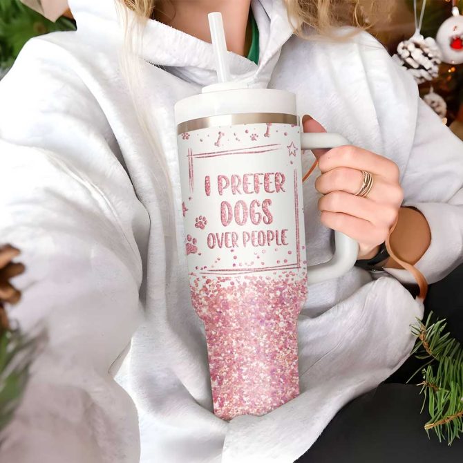Dog Mom Custom Stanley Quencher 40Oz Stainless Steel Tumbler - Image 2