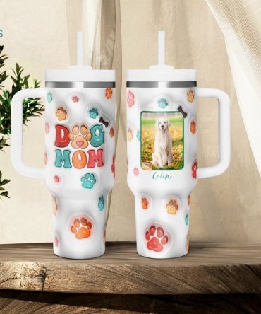 Dog Mom Custom Stanley Quencher 40Oz Stainless Steel Tumbler