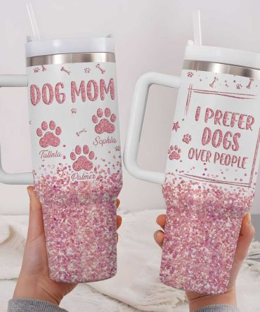 Dog Mom Custom Stanley Quencher 40Oz Stainless Steel Tumbler