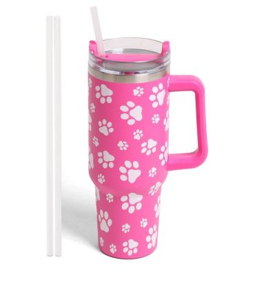 Dog Paw Custom Stanley Quencher 40Oz Stainless Steel Tumbler