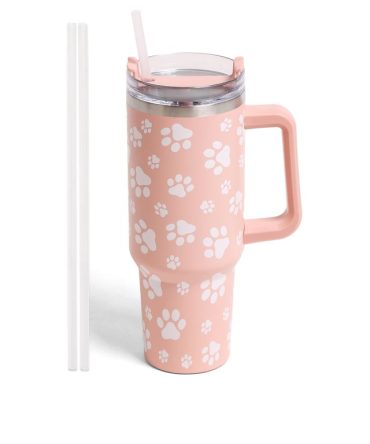 Dog Paw Custom Stanley Quencher 40Oz Stainless Steel Tumbler
