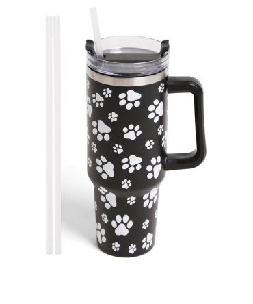 Dog Paw Custom Stanley Quencher 40Oz Stainless Steel Tumbler