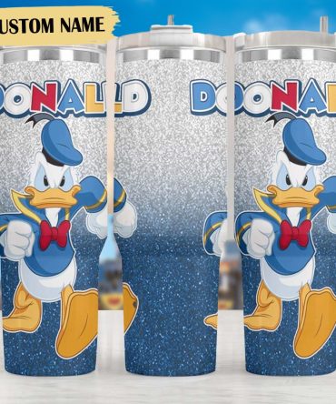 Donald Duck Cartoon Custom Stanley Quencher 40Oz Stainless Steel Tumbler
