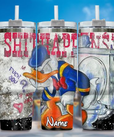 Donald Duck Cartoon Custom Stanley Quencher 40Oz Stainless Steel Tumbler With Handle