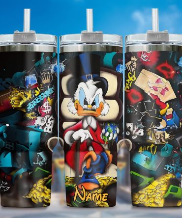 Donald Duck Cartoon Custom Stanley Quencher 40Oz Stainless Steel Tumbler With Handle