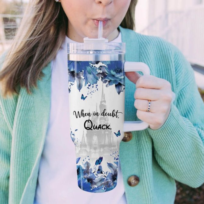 Donald Duck Mickey Mouse And Friends Cartoon Custom Stanley Quencher 40Oz Stainless Steel Tumbler With Handle - Image 5