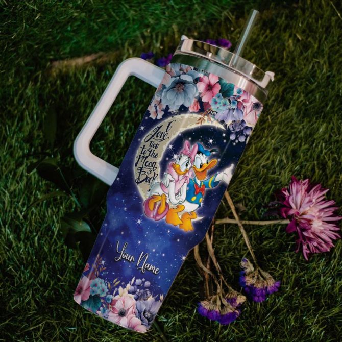 Donald Duck Mickey Mouse And Friends Cartoon Custom Stanley Quencher 40Oz Stainless Steel Tumbler With Handle - Image 6
