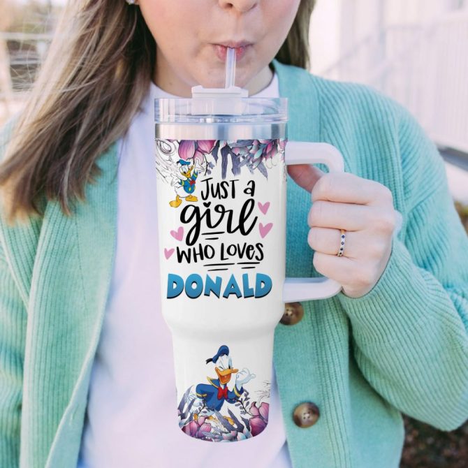 Donald Duck Mickey Mouse And Friends Cartoon Custom Stanley Quencher 40Oz Stainless Steel Tumbler With Handle - Image 5