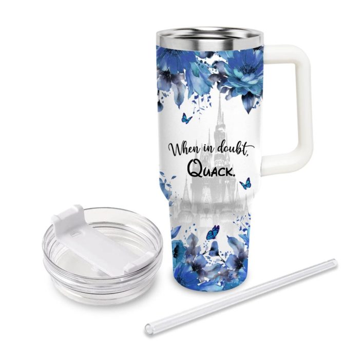 Donald Duck Mickey Mouse And Friends Cartoon Custom Stanley Quencher 40Oz Stainless Steel Tumbler With Handle - Image 3