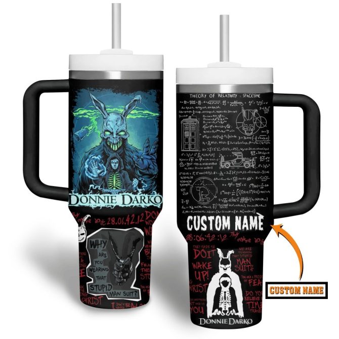 Donnie Darko Movies Custom Stanley Quencher 40Oz Stainless Steel Tumbler With Handle