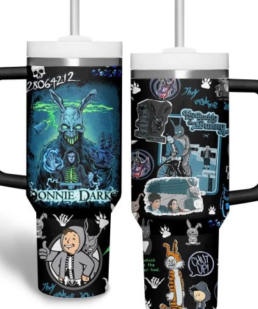 Donnie Darko Movies Custom Stanley Quencher 40Oz Stainless Steel Tumbler With Handle