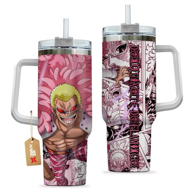 Donquixote Doflamingo One Piece Anime Custom Stanley Quencher 40Oz Stainless Steel Tumbler - Image 2